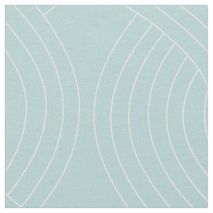 Tissu Motif vert, lignes répétées à verrouillage blanc