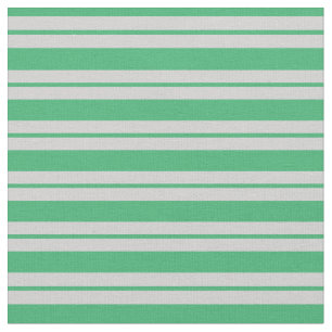 Tissu Motif vert mer et gris clair
