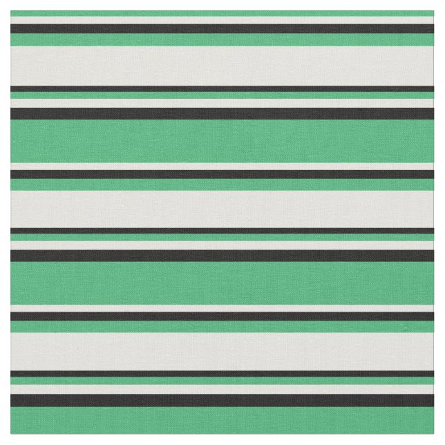 Tissu Motif vert mer, jaune clair et noir (Fermer)