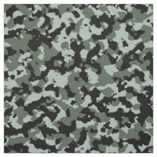 Tissu Motif vert militaire de camouflage