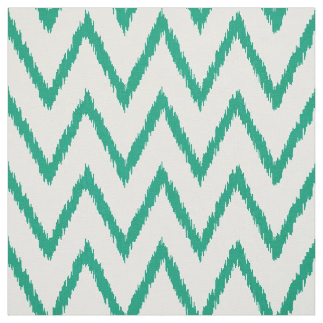 Tissu Motif vert texturisé chic moderne de chevron (Échantillon)