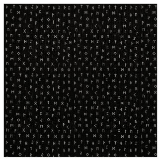 Tissu Motif Viking Runes sur Arrière - plan noir