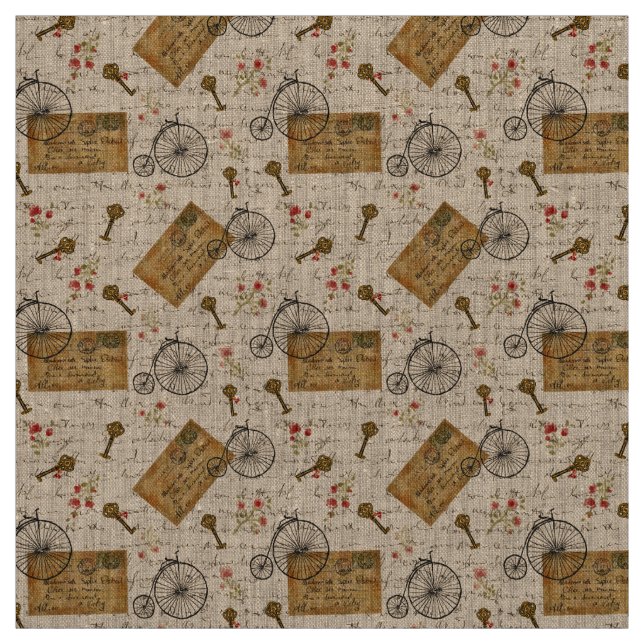 Tissu motif vintage (Échantillon)