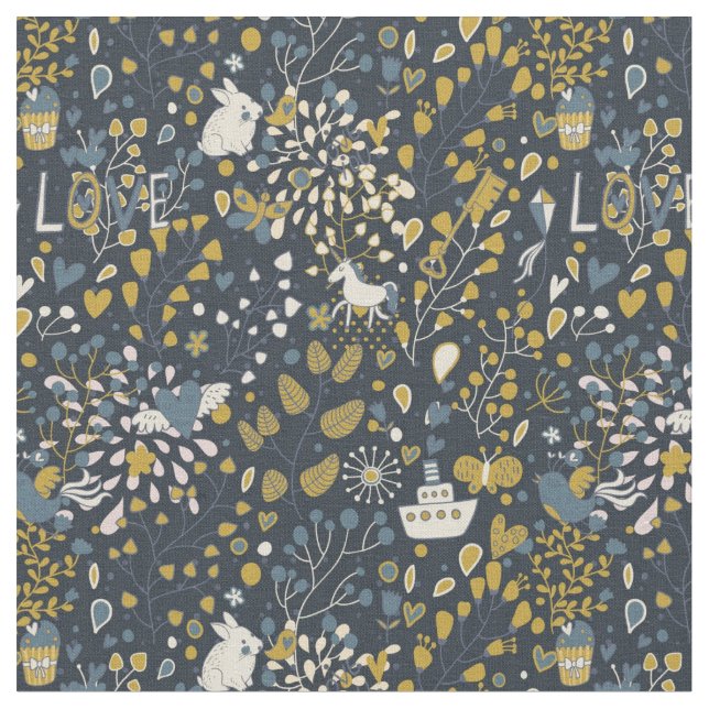Tissu motif vintage Abstrait (Fermer)