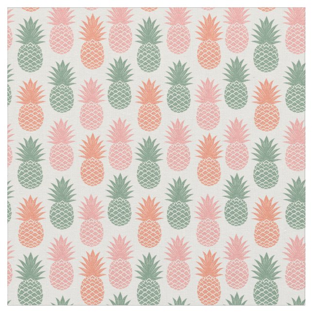 Tissu Motif vintage d'ananas (Fermer)