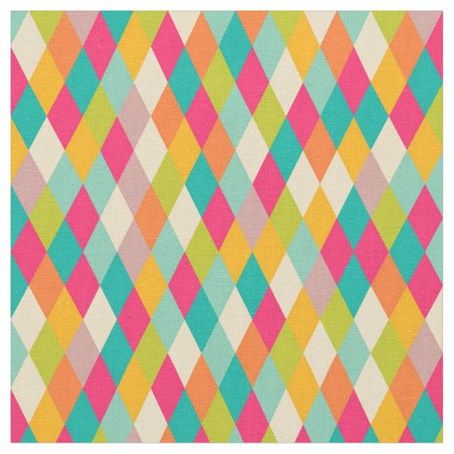 Tissu Motif vintage de harlequin (Fermer)