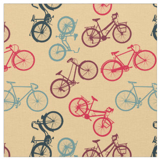 Tissu Motif vintage de vélo