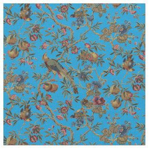 Tissu motif vintage D'Oiseaux Et De Grenade