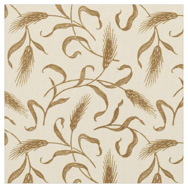 Tissu Motif vintage du blé de 1905 (Fermer)