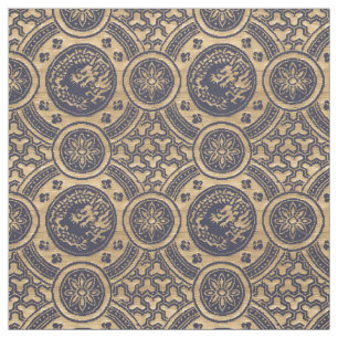 Tissu Motif vintage japonais Dragons & Fleurs
