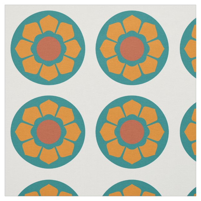 Tissu Motif Vintage rétro (Échantillon)