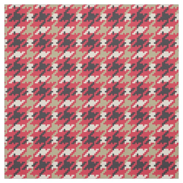Tissu motif Vintage rouge noir blanc de fond (Échantillon)