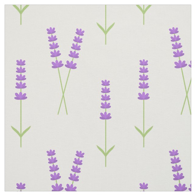 Tissu motif violet de lavande (Échantillon)