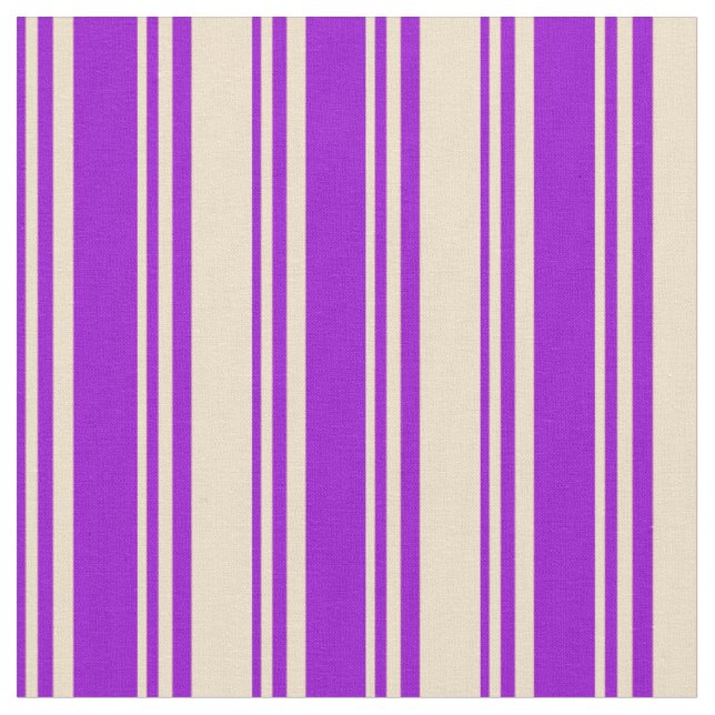 Tissu Motif Violet foncé & Tan Stripes/Lignes (Fermer)