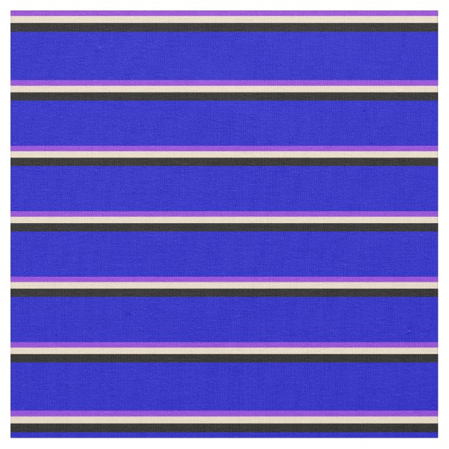 Tissu Motif violet, tan, noir et bleu (Fermer)