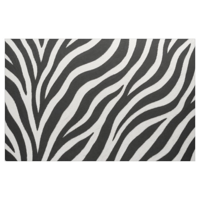 Tissu Motif Zèbre Tendance Unique Élégant (Yard)