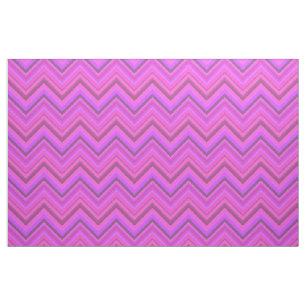 Tissu Motif zigzag à rayures roses
