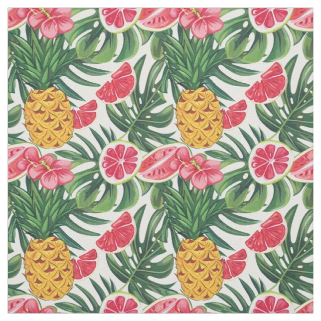 Tissu Motifs de ananas (Échantillon)