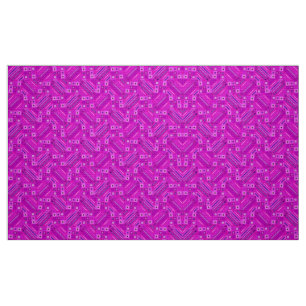 Tissu Motifs géométriques roses