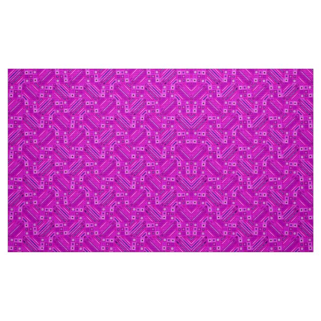 Tissu Motifs géométriques roses (Fat Quarter)
