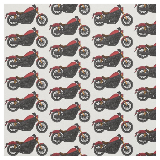 Tissu moto de style croiseur cool (Échantillon)
