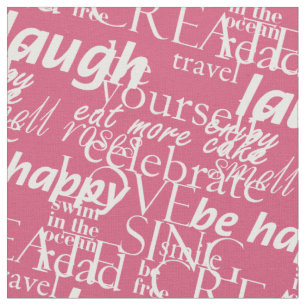 Tissu Mots d'inspiration