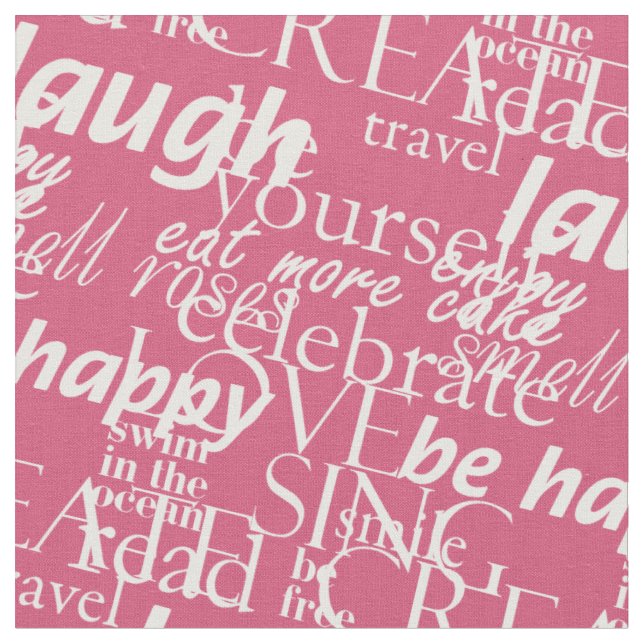 Tissu Mots d'inspiration (Fermer)