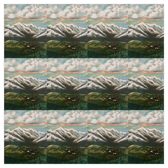 Tissu Mountains Majesty Fabric (Échantillon)