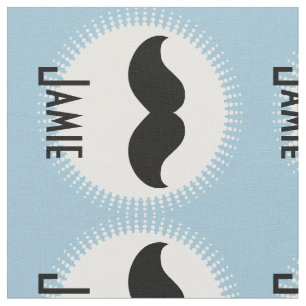 Tissu Moustache noire personnalisée moderne