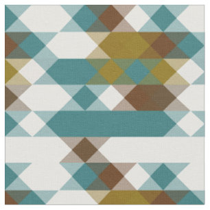 Tissu moutarde épicée, jade délavé, blanc et noix de mus