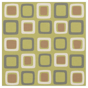 Tissu Moyen Siècle moderne Carré Chartreuse