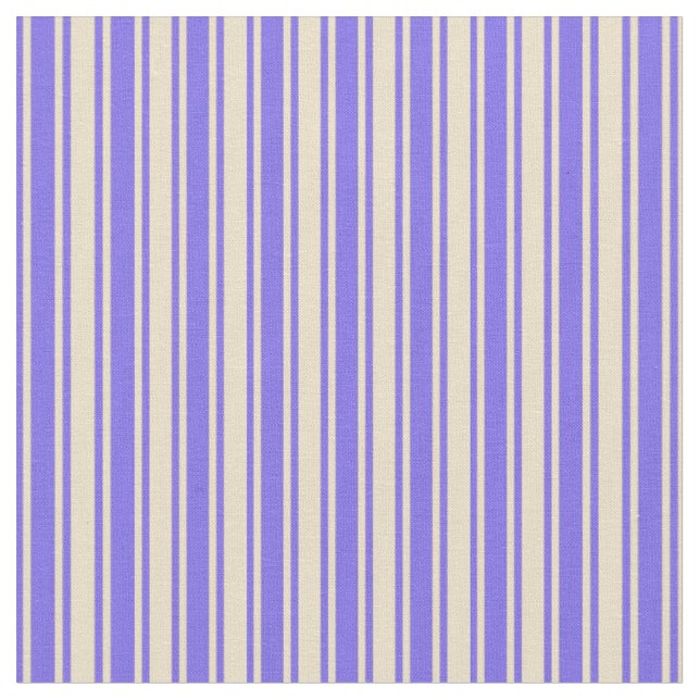 Tissu Moyenne ardoise Bleu & Tan Lignes/Tan Motif (Fermer)