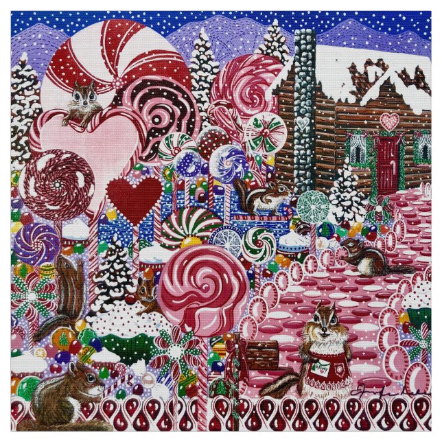 Tissu Ms. Elizabeths Candy Land (Échantillon)