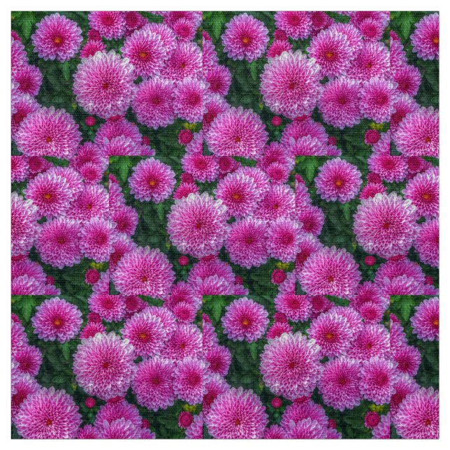 Tissu Mums pourpres (Échantillon)