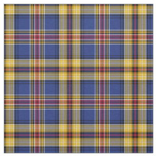 Tissu Murtagan Tartan Blue and Gold Irish Plaid