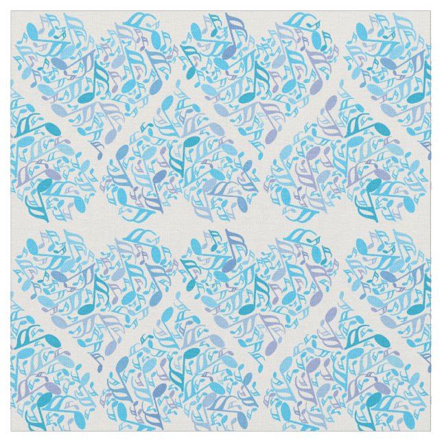 Tissu Music Note Heart (Fermer)