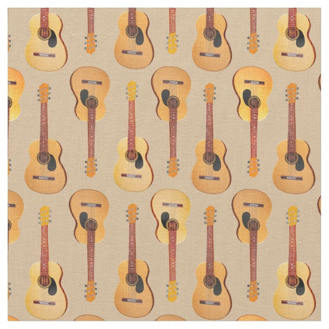 Tissu Musicien classique de guitares acoustiques (Fermer)