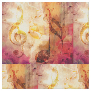 Tissu Musique de grunge avec violon