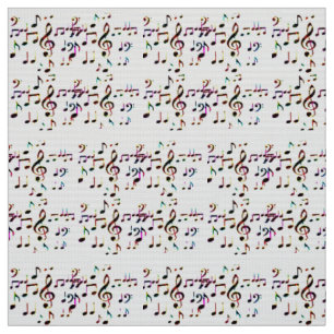 Tissu musique notes art