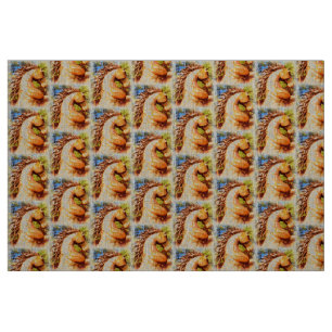 Tissu mustangs caracolants