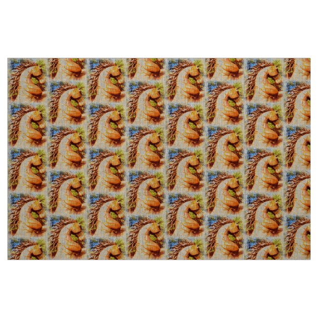 Tissu mustangs caracolants (Fat Quarter)
