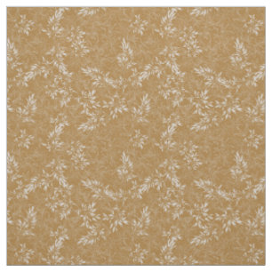 Tissu Mustard Jaune Ligne Botanique Art Élégance Feuille