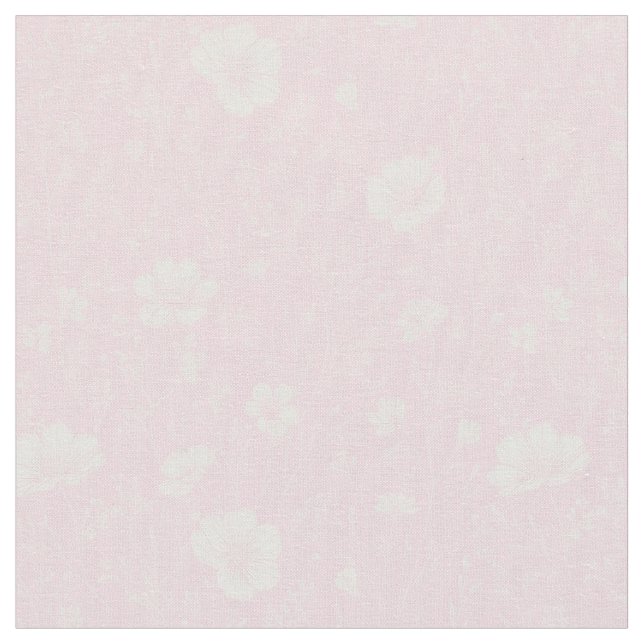 Tissu Muted Pink And White Wildflower Pattern (Fermer)