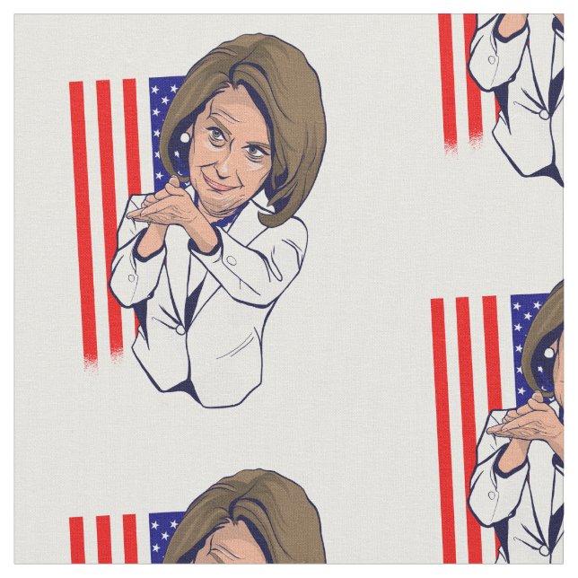 Tissu Nancy Pelosi applaudissant le mème (Fermer)