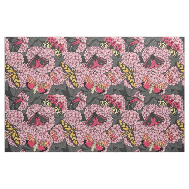 Tissu Nappes phréatiques à hydrangée rose (Fat Quarter)