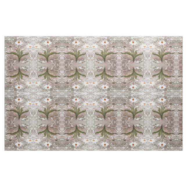 Tissu Narcisse Sur Marbre (Fat Quarter)