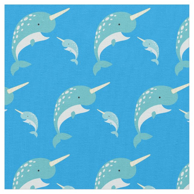 Tissu Narwhals Jote Cartoon Kids (Fermer)