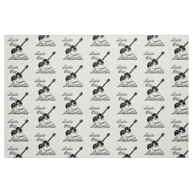 Tissu Nashville. Ville de musique (Fat Quarter)