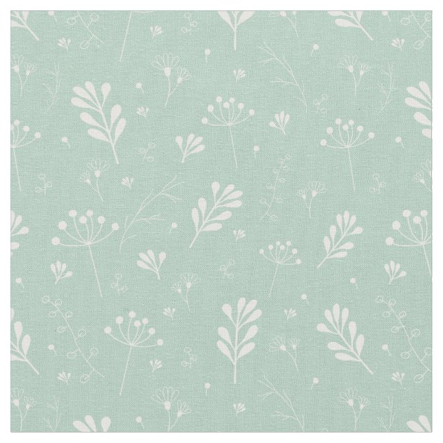 Tissu Nature Abstrait Vert Foliage Motif biologique (Fermer)