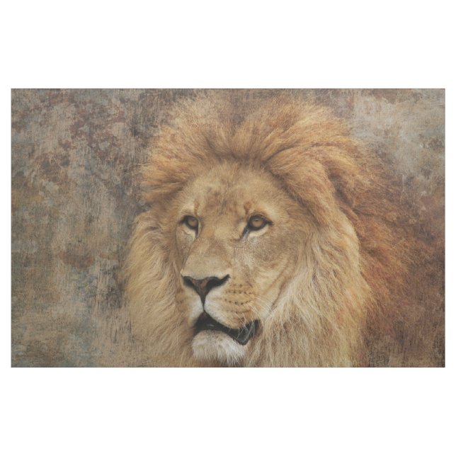 Tissu Nature de l'Afrique de faune de lion (Yard)